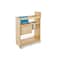 Rev-A-Shelf Maple Veneer, Light Brown, 10.13 in W, 25.5 in H, 21.63 in D, 21.63 in L, Light Brown 448KB-BCSC-9C - alternate 1